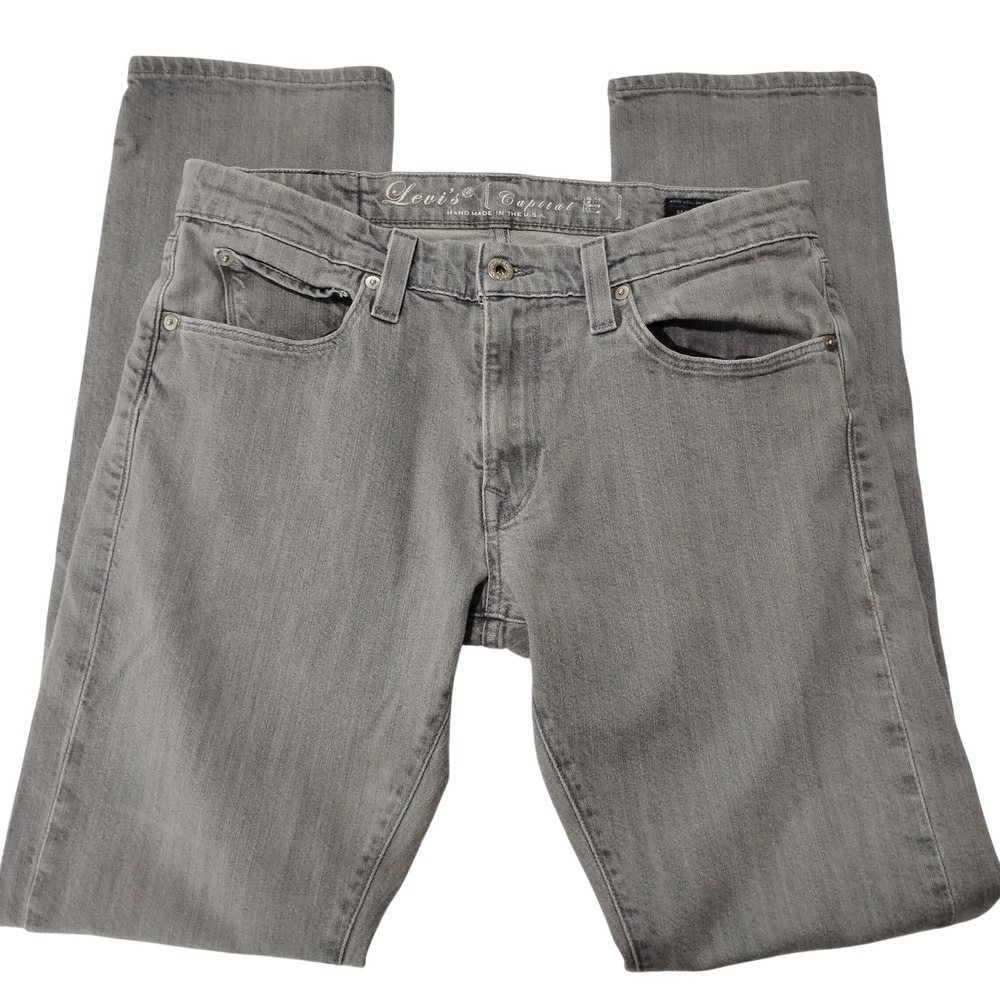 Levi's Capital E Matchstick Slim Straight‎ Jeans Mens 32 Low-rise Made in USA